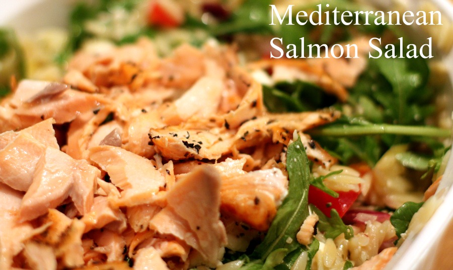 Mediterranean Salmon Salad | WeeklyBite