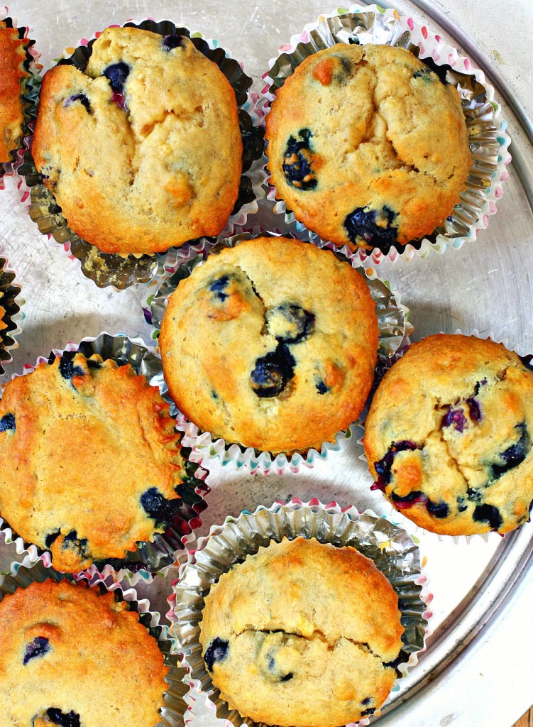 blueberry banana muffins2
