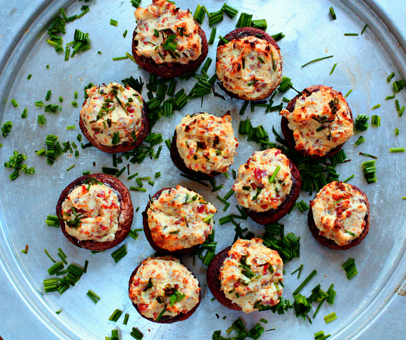 Football Food: Vegan Stuffed Mushrooms | WeeklyBite