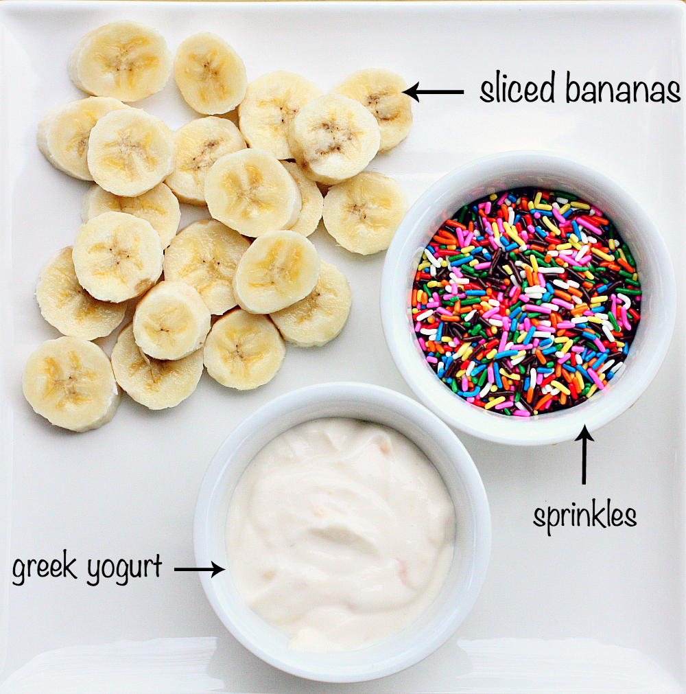 Frozen Yogurt Banana Bites